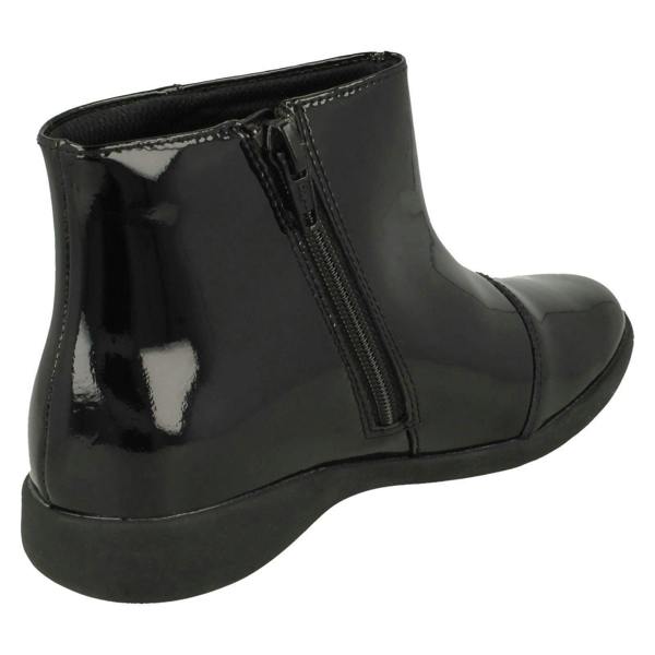 Clarks Girls Clarks Rainbow Detailed Ankle Boots Etch Glow
