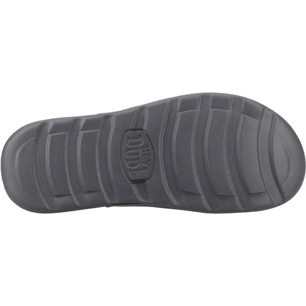 HEYDUDE Shore Slide Classic Polyester Men's Granite Grey Slides