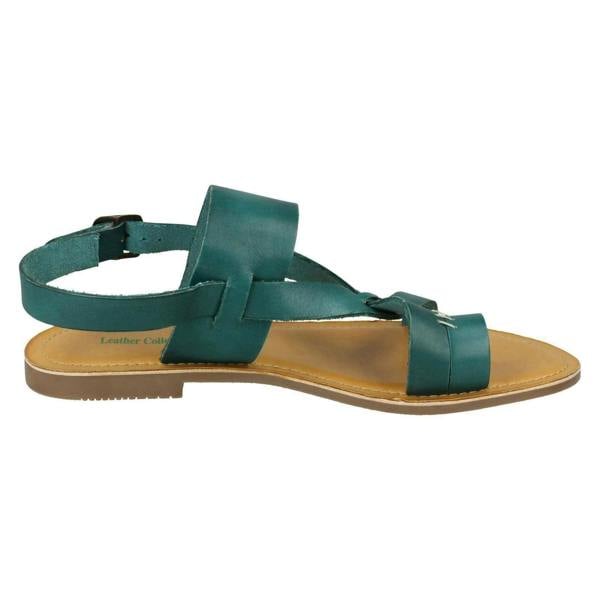 Leather Collection Ladies Leather Collection Toe Loop Sandals F00127