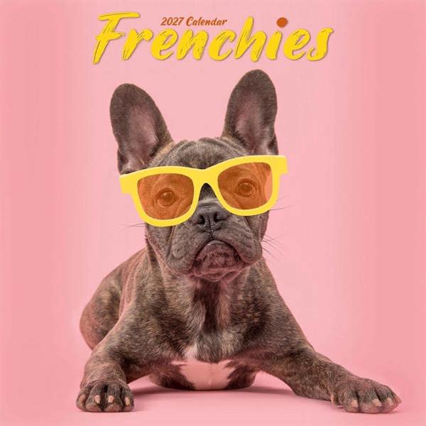 Frenchies Calendar 2027, Wall Calendars, Month To View, Dogs, Gift