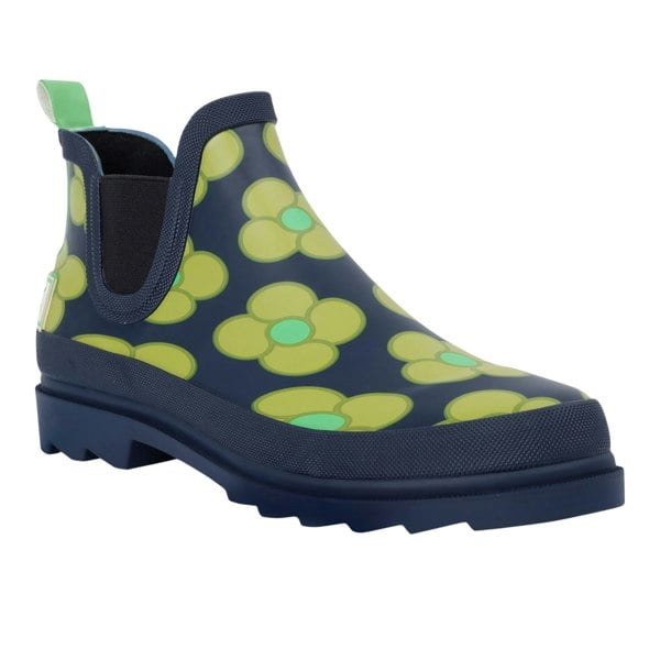 Regatta Womens Orla Kiely Spinning Flower Mid Cut Wellington Boots - Navy