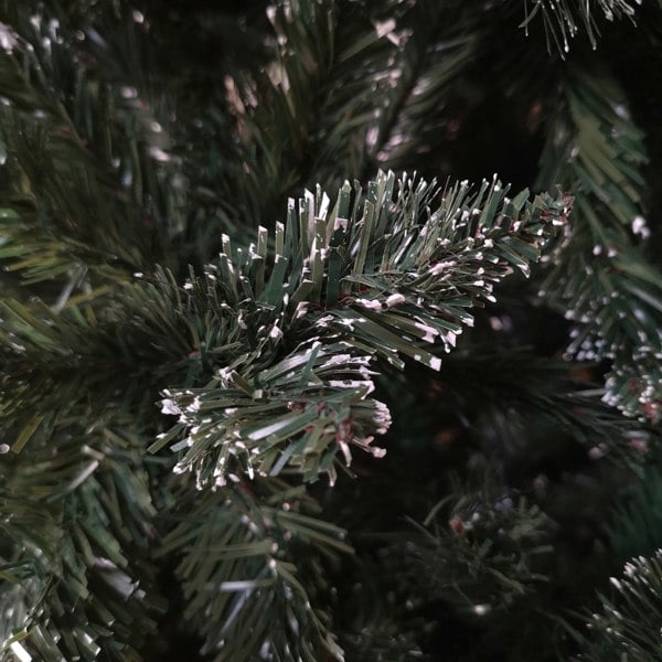 Samuel Alexander 2.4m /8ft Rocky Mountain Pine Green Artificial Christmas Tree Snow Tip and Pine Cones