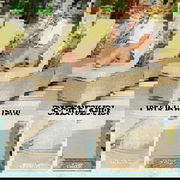 Rattan Sun Lounger Set