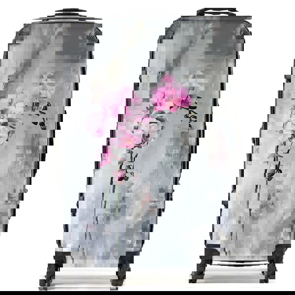 Warren Reed Pink Orchids Suitcase