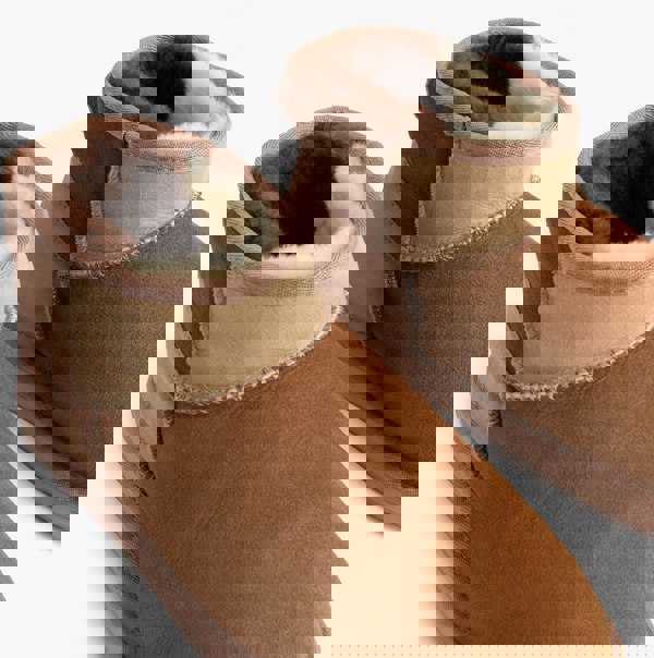 EMU Australia STINGER MICRO PATCHWORK Womens Sheepskin Boot Chestnut