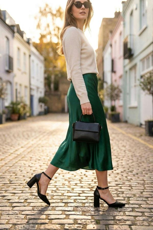Saoirse Pointed Toe Ankle Strap Heels - Black