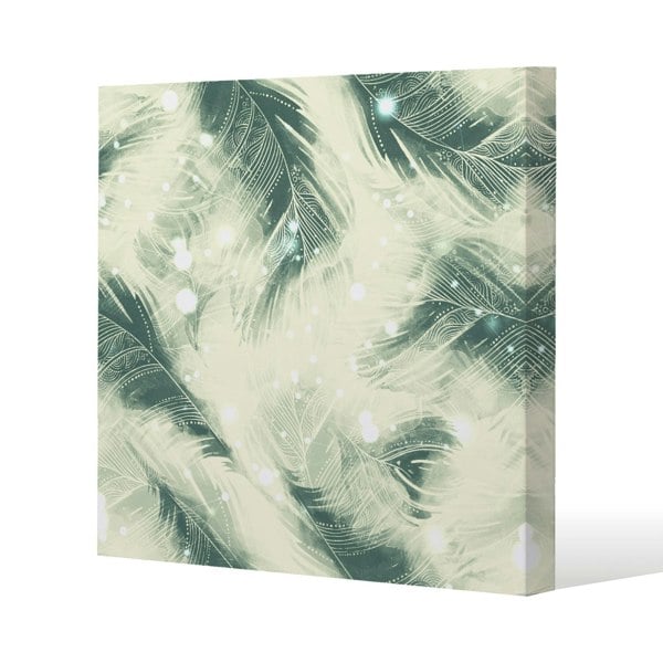 Benjamin Tate Design Feathers fantastic birds with decorative ornaments (Canvas Print)