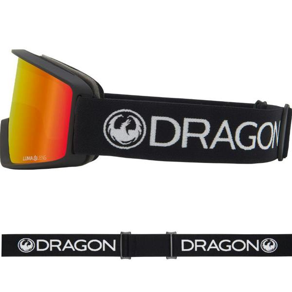 Dragon DXT OTG - Black with Lumalens Red Ionized Lens