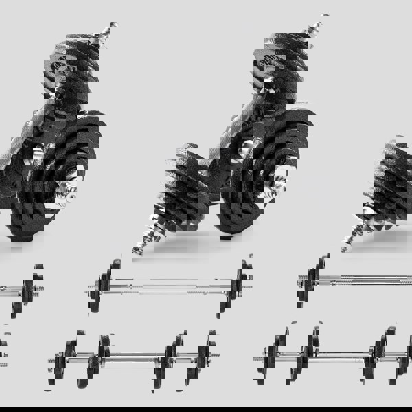 Phoenix Fitness 20KG Adjustable Dumbbell and Barbell Set - Versatile Strength Training Equipment