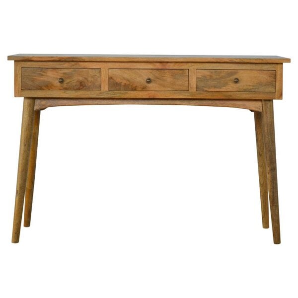 Wyld Haus Pizzo Large Mango Wood 3 Drawer Console Table