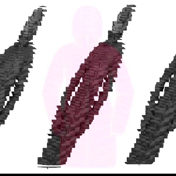 Mountain Warehouse Womens/Ladies Florence Long Padded Jacket - Burgundy