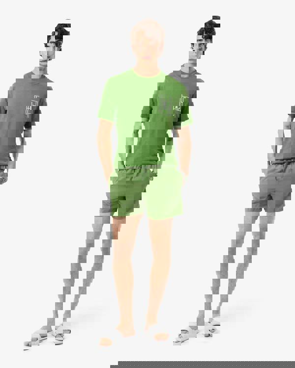 Lacoste Mens Light Quick-Dry Swim Shorts - Lamb's Lettuce/Green 37I | CHO | Designer Mens Swim Shorts