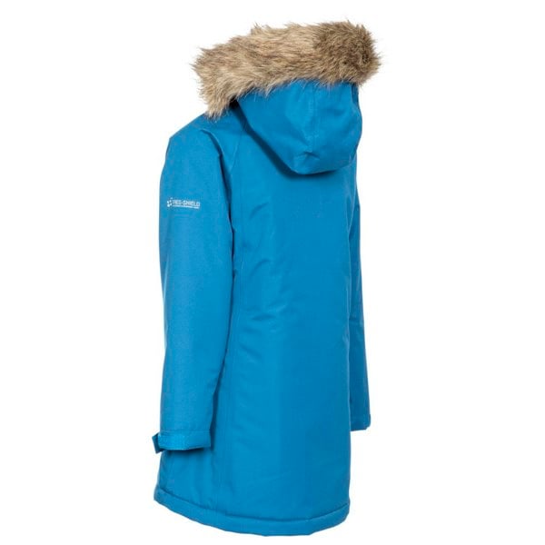 Trespass Childrens Girls Fame Waterproof Parka Jacket - Cosmic Blue