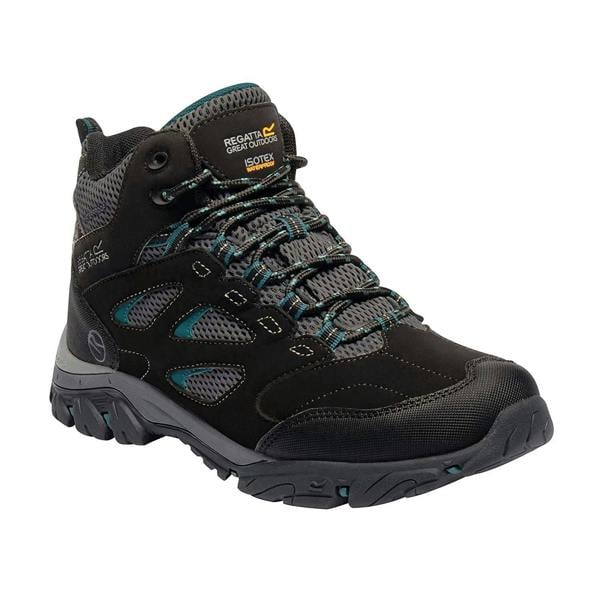 Regatta Womens/Ladies Holcombe IEP Mid Hiking Boots - Black/Deep Lake - 