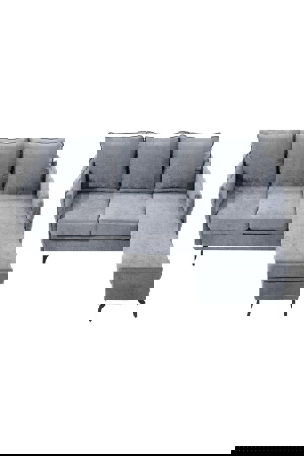 Living and Home 3-Seater Upholstered Corner Sectional Sofa