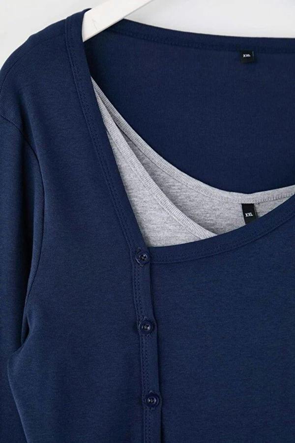 WOVCOR Lycra Cotton Supreme Knit Plus Size Blouse