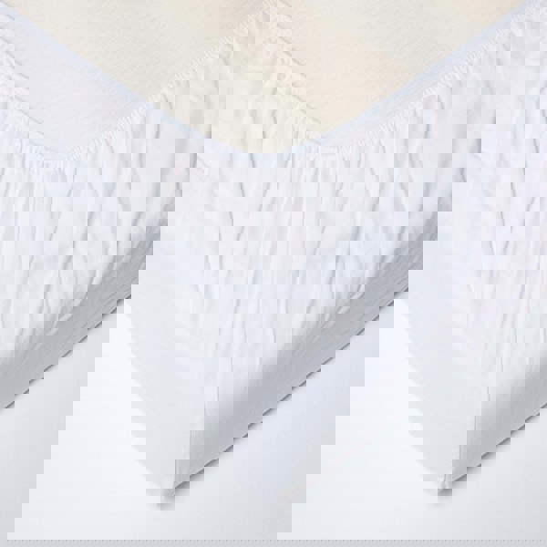 HOMESCAPES French Flax Linen Cot Fitted Sheets - 60 x 120 x 15 cm, 2 Pack