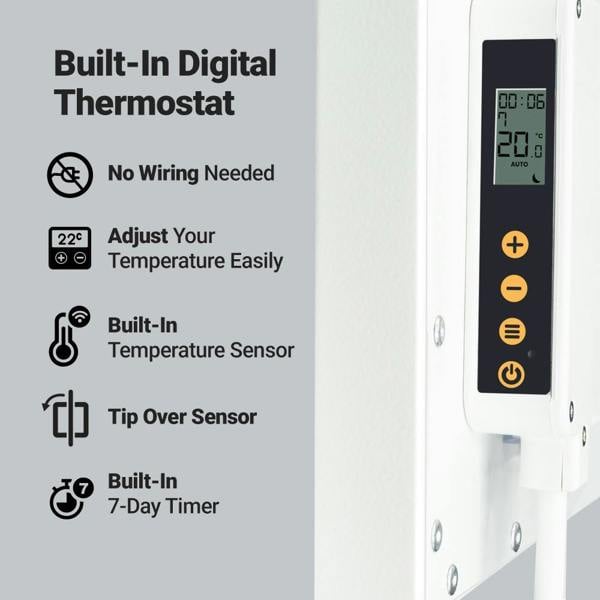 Mirrorstone Heating Mirrorstone 1100W Prime Infrared Heating Panel With Thermostat