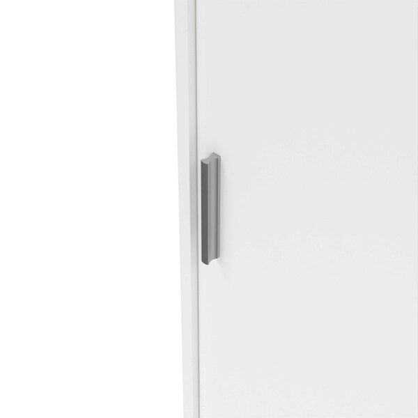 Wyld Haus Budapest White Wooden Wardrobe 3 Doors 3 Drawers