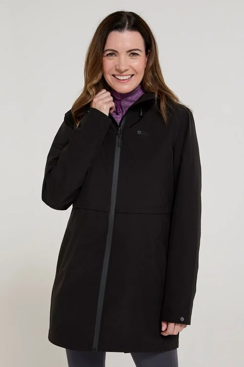 Mountain Warehouse Womens/Ladies Hilltop II Waterproof Jacket - Jet Black