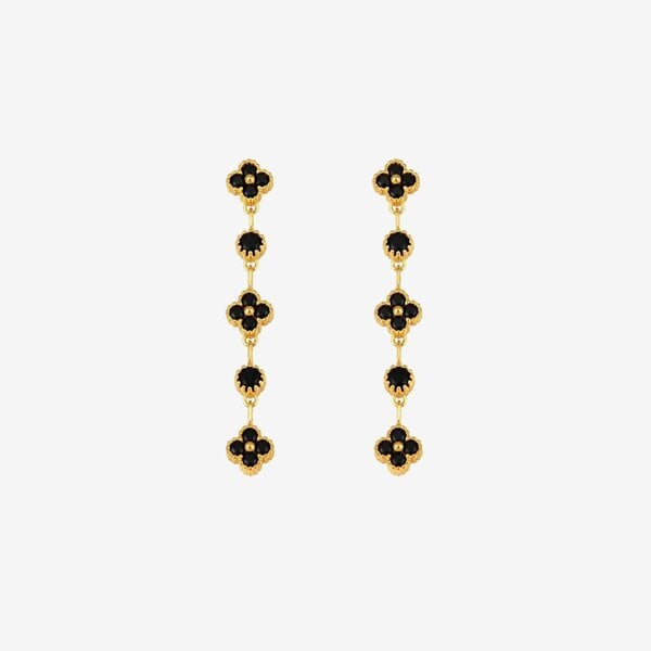 Uchi & Soto Kinmokusei Black Drop Earrings