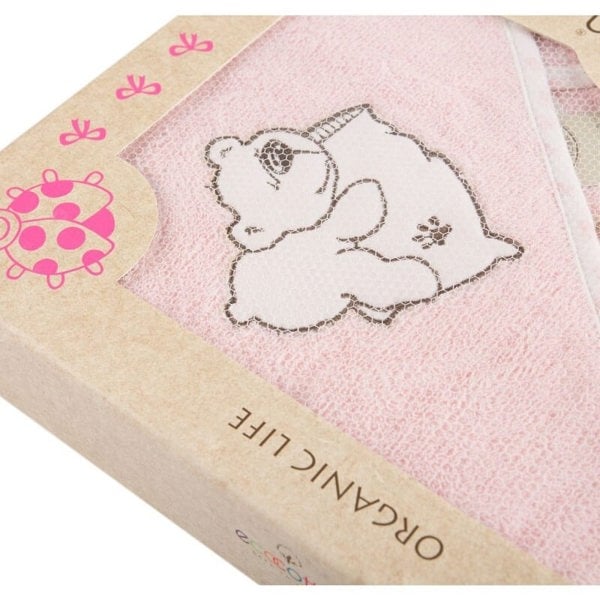 Organic cotton baby poncho set