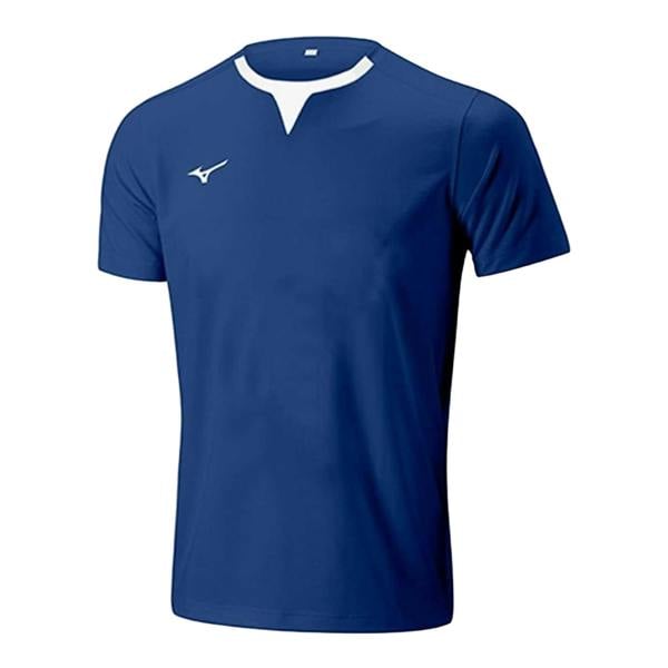 Mizuno Mens Authentic Logo Training Rugby Shirt - Navy - 