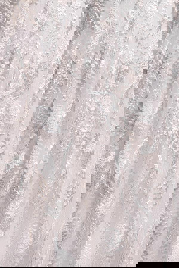 Flared Sleeve Embroidered Maxi Dress - White DR3279A