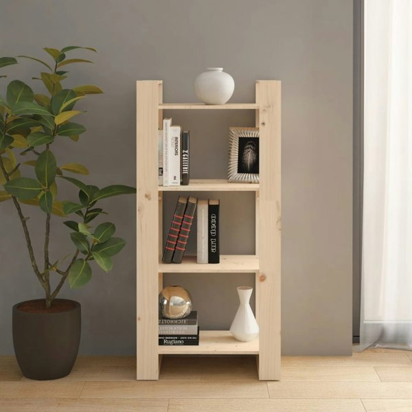 Berkfield Book Cabinet/Room Divider 60x35x125 cm Solid Wood