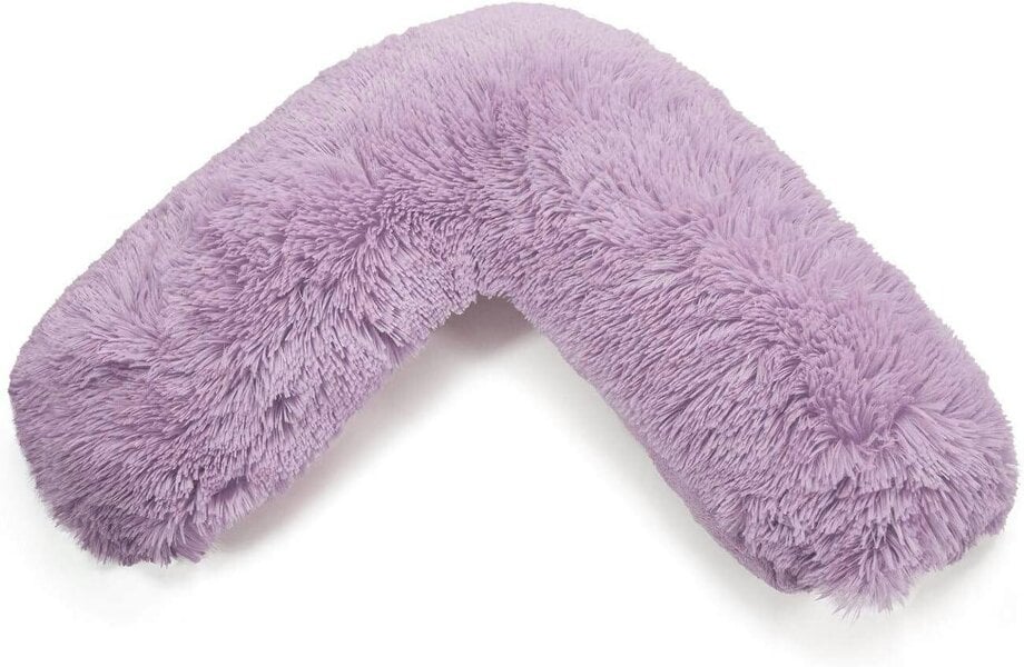 Night Zone Cuddles V Shaped Pillow – Orthopaedic Support Cushion with Case or Cover Only - Lilac - Cover Only