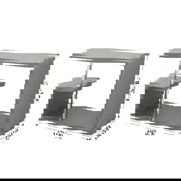 Comfy Living Burnham High Gloss Coffee Table with LED's