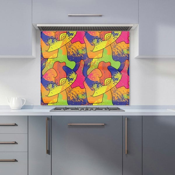 Warren Reed - Designer Bright Abstract Pattern Kitchen Splashback