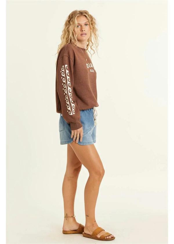 Sisstrevolution Lucia Long Sleeve Fleece Crew