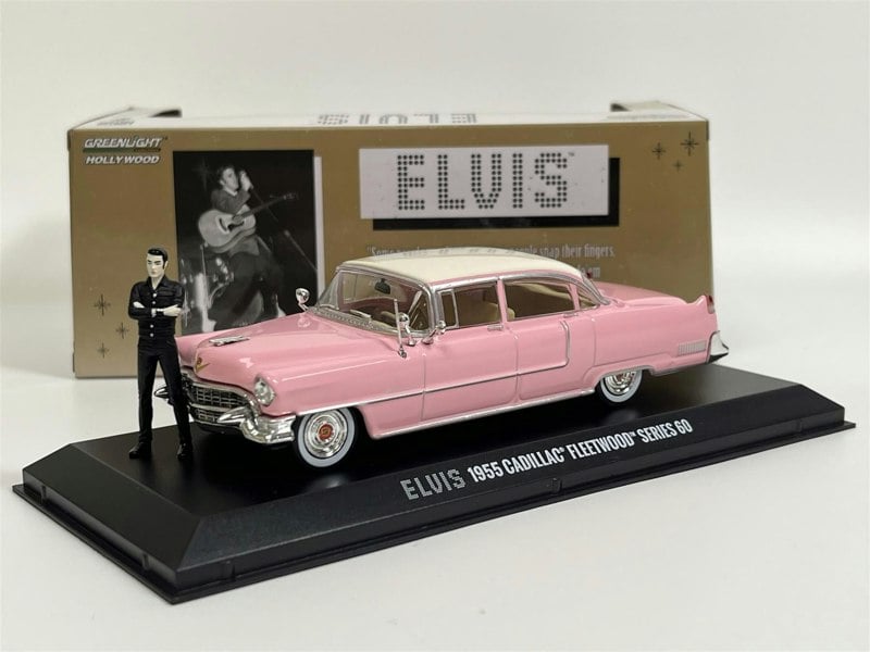 Greenlight Elvis Presley 1955 Cadillac Fleetwood S 60 and Figure 1:43 86436