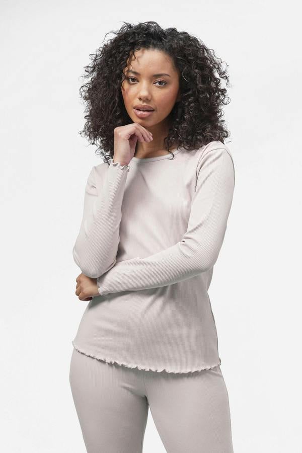 ENORSIA Lettuce Hem L/S T-shirt & Leggings Co-order Sets