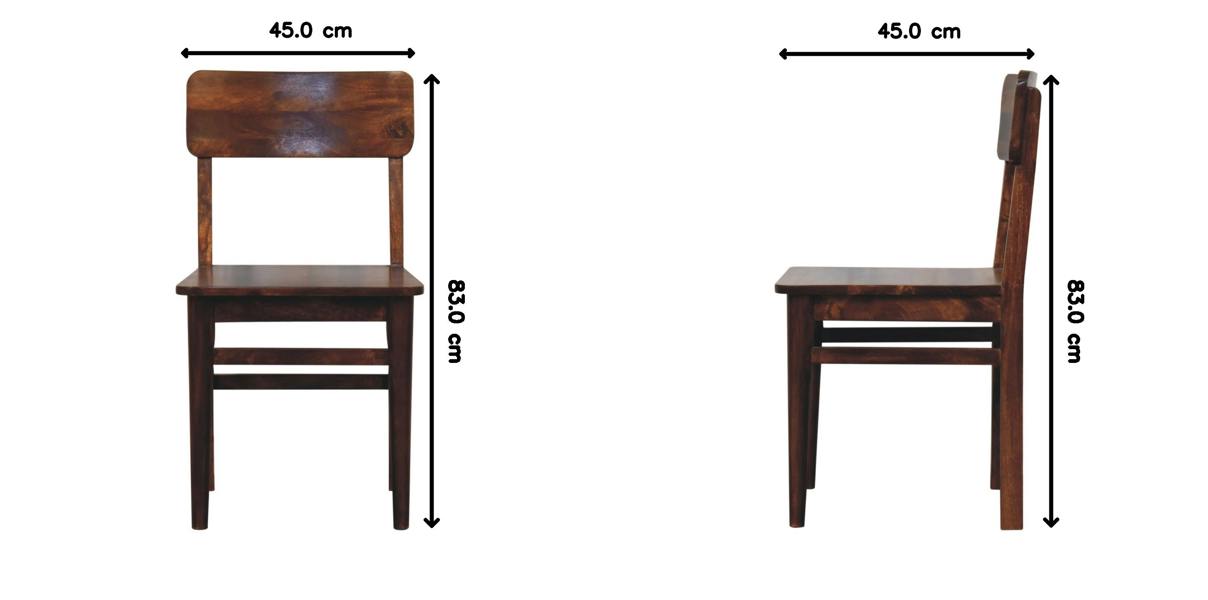 Artisan Furniture Solid Wood Classic Chestnut Dining Chair