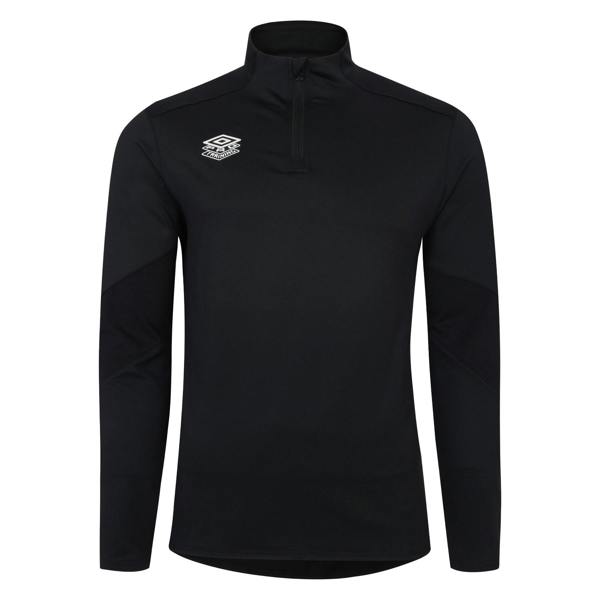 Umbro Childrens/Kids Optimus Quarter Zip Training Base Layer Top - Black - 