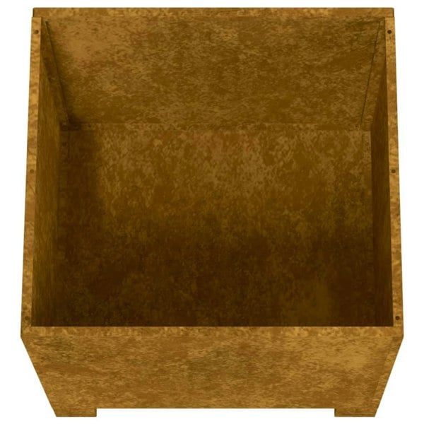 Berkfield Planters with Legs 2 pcs Rusty 32x30x33 cm Corten Steel
