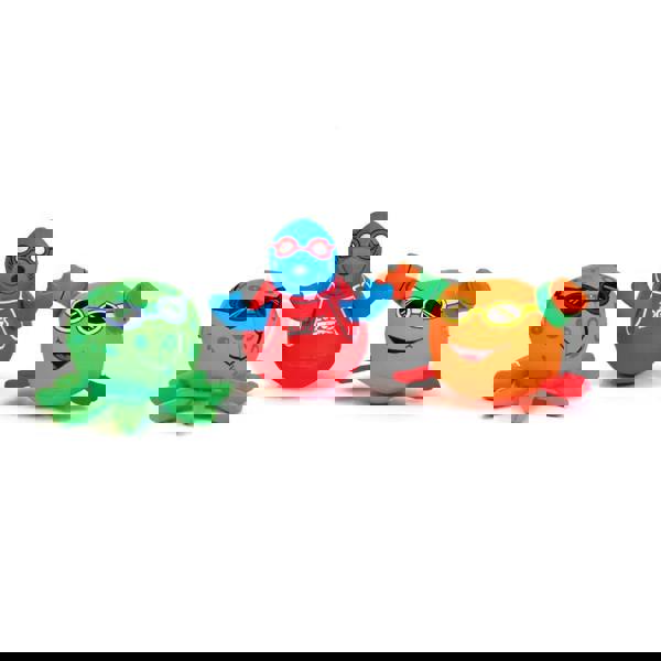 Zoggs Zoggy Soakers colorful octopus turtle bath toy set