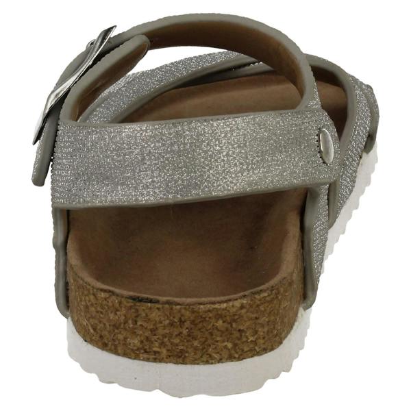 Spot On Girls Spot On Low X Strap Sandal With Buckle Strap H0363