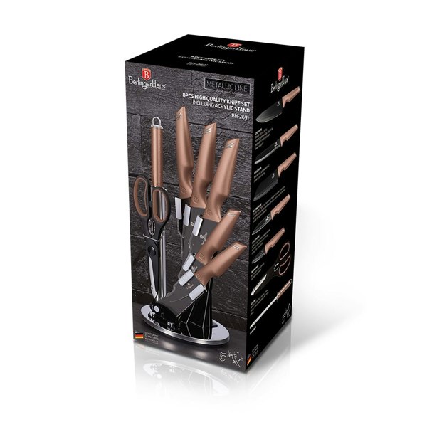 Berlinger Haus 8-Piece Knife Set Berlinger Haus BH-2691 Rose Gold Collection