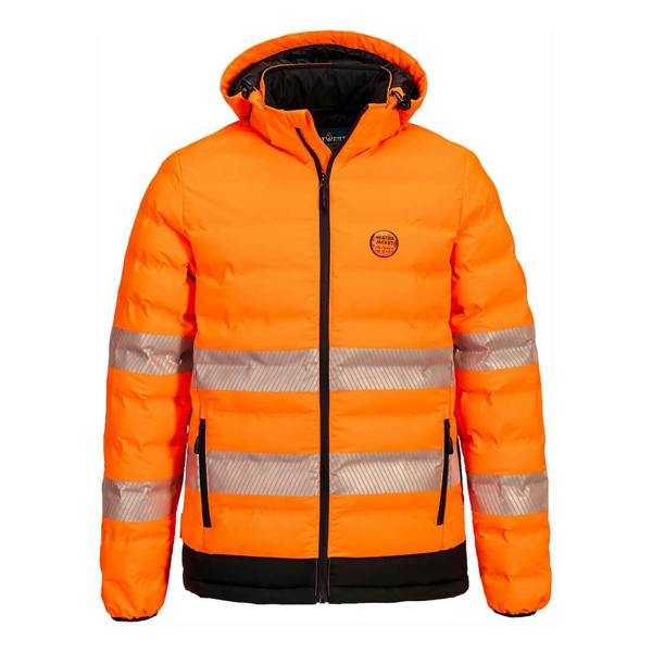Hi-Vis Ultrasonic Heated Tunnel Jacket Portwest