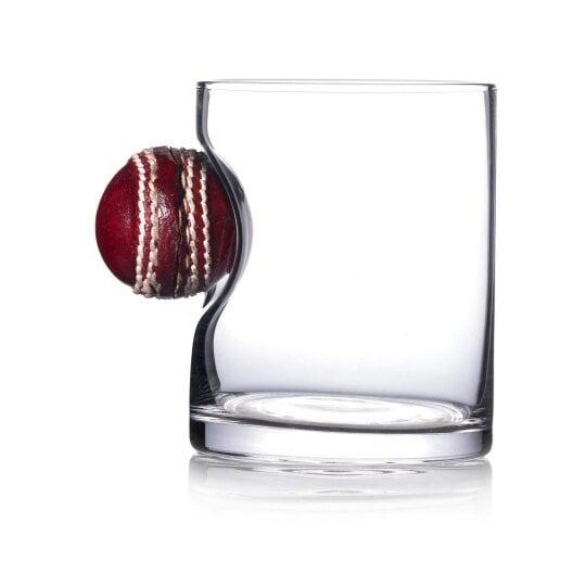 CRICKET-GIFTS Innings Ender Cricket Ball Tumbler Glass for Drinks