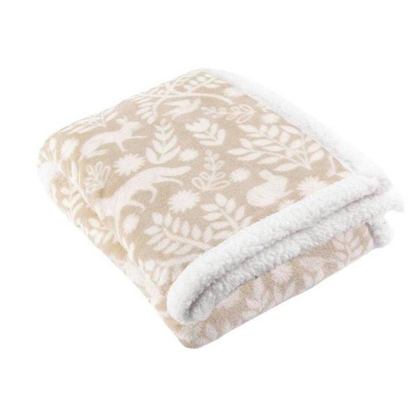 Furn Skandi Sherpa Fleece Woodland Throw - Sable - 