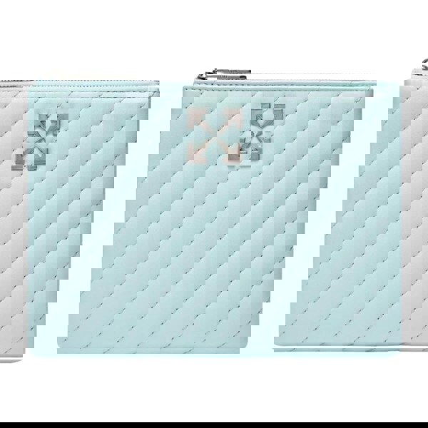 Off-White Jackhammer Flat Pouch Leather Blue Bag