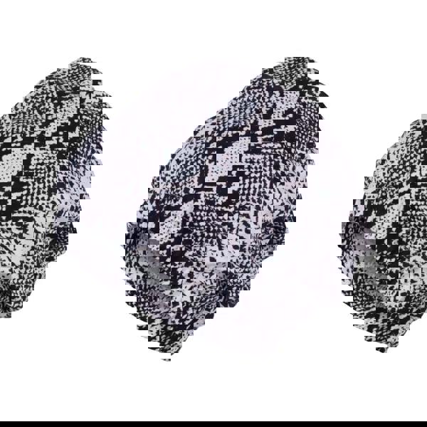 Fashy shower cap in black white snake print peva foil