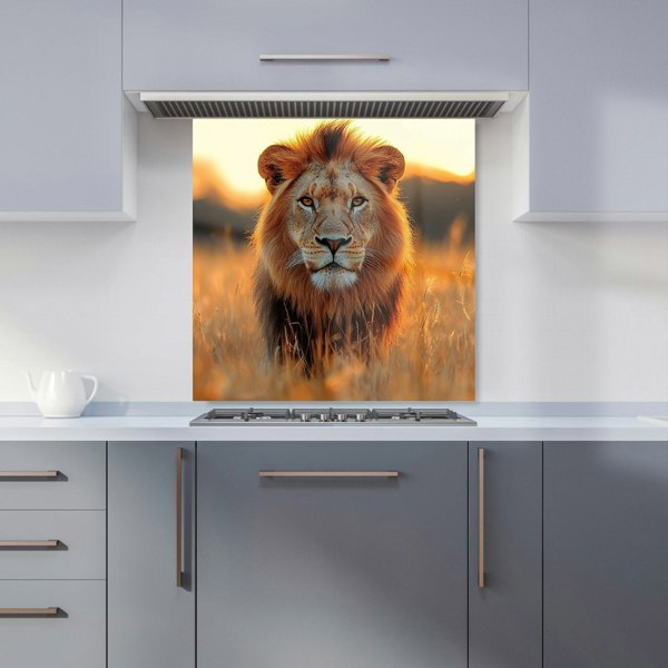 Warren Reed Lion Glass Kitchen Splashback - 00032