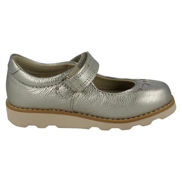 Clarks Girls Clarks  Heart Detailed Mary Jane Style Shoes Crown Jane