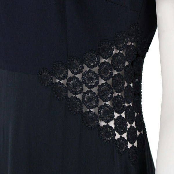 Stella McCartney luxurious maxi-dress in a midnight blue fabric