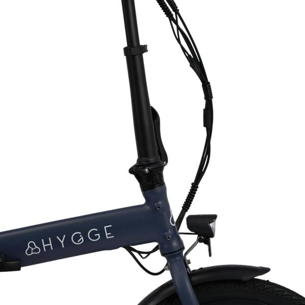 Hygge Bikes Virum Auto 2026 Folding E-Bike, Automatic 3-Speed, Belt Drive – Nocturne Blue